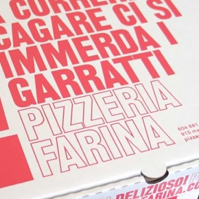 Pizzeria Farina x Glasfurd & Walker x ibox Packaging PIZZA BOXES